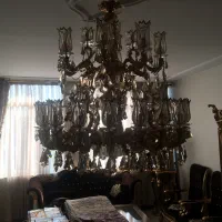 لوستر ورقه طلا|لوستر و چراغ آویز|تهران, ستارخان|دیوار