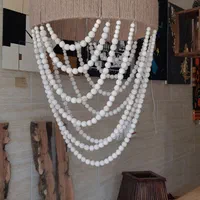 لوستر چوبی دست‌ساز مکرومه و انواع چوب روسی مرغوب|لوستر و چراغ آویز|کوهسار (البرز), |دیوار