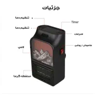 هیتر برقی رومیزی طرح شومینه دارای ریموت کنترل|بخاری، هیتر، شومینه|اردبیل, |دیوار