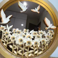 تابلو گرد آیینه ای|تابلو، نقاشی، عکس|قم, پردیسان|دیوار