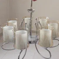 لوستر ۷ شاخه استیل