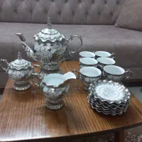 سرویس قهوه خوری چایخوری دکوری چینی در حد نو