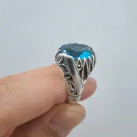 انگشتر نقره توپاز