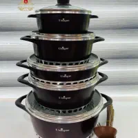 قابلمه 16پارچه یونیک نچسپ نسوز اصل ایتالیا