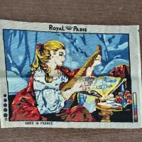تابلو سوزن دوزی قدیمی Royal Paris