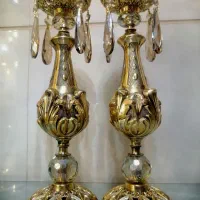 شمعدان مدل رز برنجی زیبا و جدید|صنایع دستی و سایر لوازم تزئینی|الوند, |دیوار