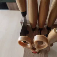 ست چاقو طرح چوب سالم سالم|ظروف پخت‌وپز|شیراز, درکی|دیوار