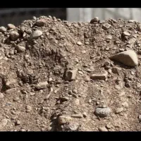 خاکبرداری مخلوط خاک تراشه شن بادامی