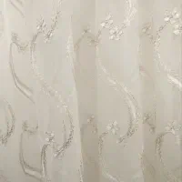 پرده تور سرمه دوزی|پرده، رانر، رومیزی|مشهد, خواجه ربیع|دیوار