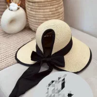 کلاه ساحلی پاپیون چاکدار