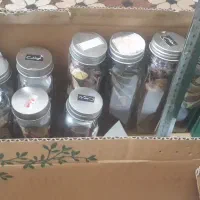 شیشه ادویه رنده  شمع جای لوازم ارایش