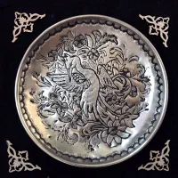 ظرف قلم زنی مسی تزیینی