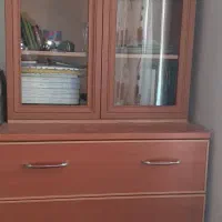 کتابخانه و دراور و میز کامپیوتر و جا کفشی