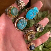 انگشترهای نقره فیروزه و جواهری|جواهرات|تهران, پونک|دیوار