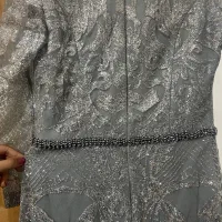 لباس مجلسی نقره ای|لباس|قم, زنبیل آباد|دیوار