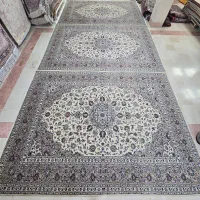 فرش دستبافت کاشان/سه عدد یک‌طرح‌ورنگ/۹متری