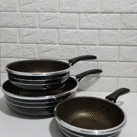 ماهی تابه ۳ عددی گرانیت|ظروف پخت‌وپز|تهران, بوستان بعثت (باغ آذری)|دیوار