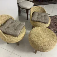 میز صندلی حصیری ایکیا