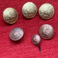 چاقو شکاری هربرتز ودکمه های نظامی ولاله ودستمال|کلکسیون اشیاء عتیقه|تهران, آجودانیه|دیوار