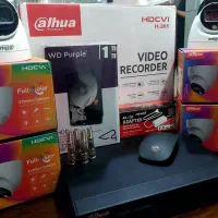 پکیج ۴دوربین مداربسته برند داهوا آکبند آماده نصب