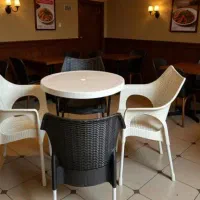 ست صندلی پلاستیکی حصیری طرح ناصر