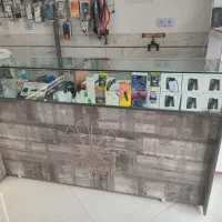 میز پیشخوان شیشه ای دکور شیشه رو ۱۰ میل