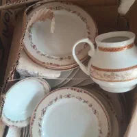 فروش چندکارتن چینی زمان شاه.۵فلاکس چای|کلکسیون اشیاء عتیقه|نجف‌آباد, صالح آباد|دیوار