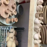 بشقاب خام سفالی|ظروف پخت‌وپز|قائم‌شهر, |دیوار