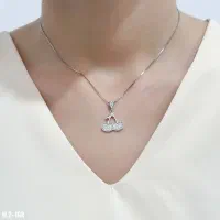 گردنبند نقره ماه و فرشته نقره بدون اجرت۰۱۸۴رضازاده|بدلیجات|تبریز, |دیوار