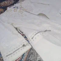 مانتوی سفید مجلسی کارشده