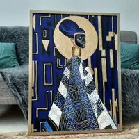 تابلو نقاشی زن نقابدار|تابلو، نقاشی، عکس|تهران, خواجه نظام الملک|دیوار