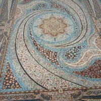 فرش ۱۲متری طرح کهکشان سورمه ای