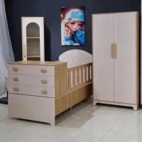 تخت دومنظوره نوزاد و نوجوان مدل گاندو/