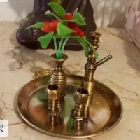 دکوریجات قدیمی برنجی ریز و مینیاتوری