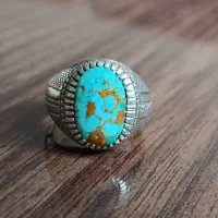 انگشتر نقره سنگ فیروزه