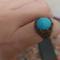 انگشتر سنگ نیشابور عجمی صاف