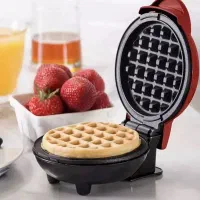 مینی وافل ساز برقی گرد/ وافل ساز/پنکیک وشیرینی پز