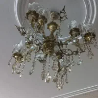 شش عدد لوستر برنزی هشت شعله در حد