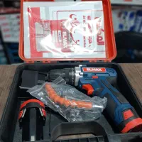 دریل شارژی دو باطری ۱۲ ولت المکس