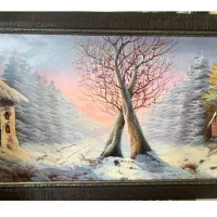 تابلو رنگ روغن|تابلو، نقاشی، عکس|تنکابن, |دیوار