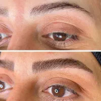ابرو ملکه چهره س .میکروی زیبا و طبیعی