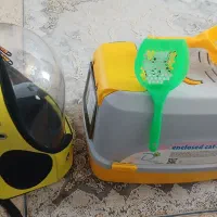 کوله و ظرف دستشویی گربه و اسکرچر