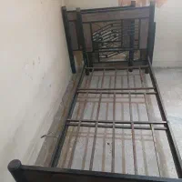 ۲ عدد تخت فلزی یک نفره با کفی فلزی
