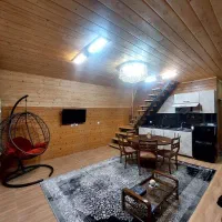 کلبه سوئیسی با جکوزی بزرگ ۶نفره|اجارهٔ کوتاه‌مدت ویلا و باغ|بندر انزلی, طالب آباد|دیوار