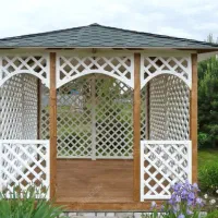 طراحی و ساخت آلاچیق و کلبه چوبی