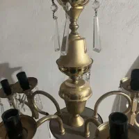 لوستر طلایی 10 شعله|لوستر و چراغ آویز|تهران, سلسبیل شمالی|دیوار