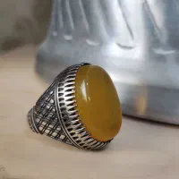 انگشتر عقیق زرد