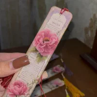 ست کامل بوک مارک و دفترچه و خودکار رزینی کادویی