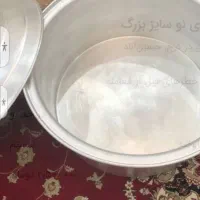 قابلمه بزرگ روحی ویک عدد تشت وچندقابلمه کوچک روحی|ظروف پخت‌وپز|چهارباغ, |دیوار