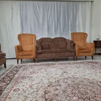 مبلمان راحتی ۷نفره همراه میز پامبلی mdf ترک|مبلمان خانگی و میز عسلی|مشهد, فرهنگیان (شهرک غرب)|دیوار